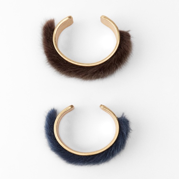 ara pack of three fur armbands bracelets limited edition NWT - Picture 8 of 8